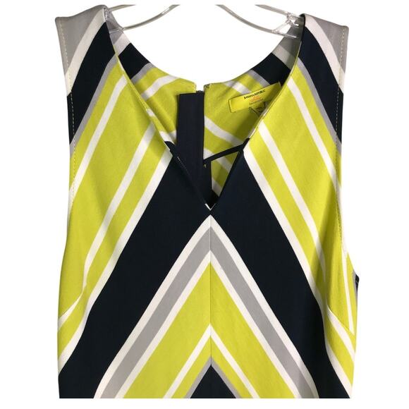 Banana Republic Dress Womens 6P Multi Color Milly Collection Sleeveless Striped - Picture 4 of 6